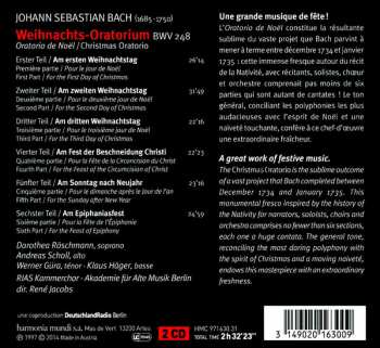 2CD Johann Sebastian Bach: Christmas Oratorio - Weihnachtsoratorium - Oratorio De Noël DIGI 99939