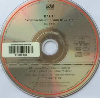 3CD Johann Sebastian Bach: Weihnachtsoratorium · Christmas Oratorio · Oratorio De Noël / Gloria In Excelsis Deo BWV 191 321744