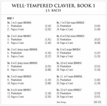 2CD Johann Sebastian Bach: Well-tempered Clavier, Book 1 342867