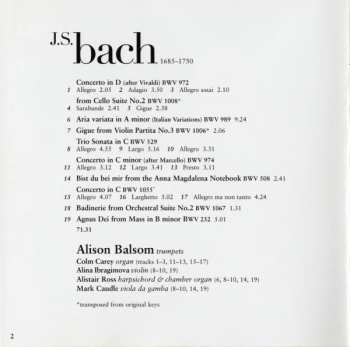 CD Johann Sebastian Bach: Works For Trumpet 419430