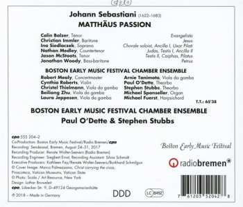 CD Johann Sebastiani: Matthäus Passion 126916