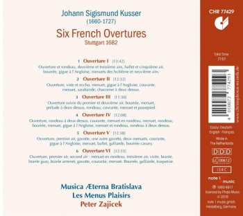 CD Johann Sigismund Kusser: Six French Overtures 337203