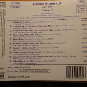 CD Johann Strauss Jr.: 100 Most Famous Waltzes, Overtures, Polkas And Marches Volume.2 289233