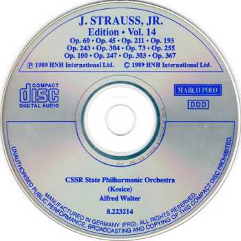 CD Johann Strauss Jr.: J. Strauss, Jr.:  Edition • Vol. 14 498693