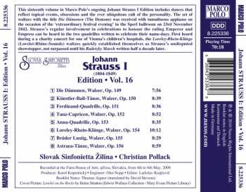 CD Johann Strauss Sr.: Johann Strauss I:  Edition • Vol. 16 400691