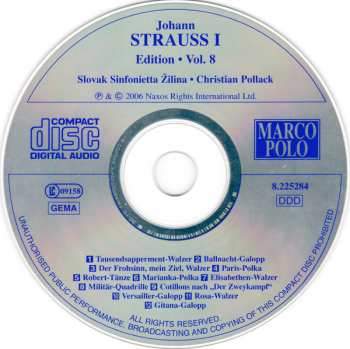 CD Johann Strauss Sr.: Johann Strauss I: Edition • Vol. 8 473793