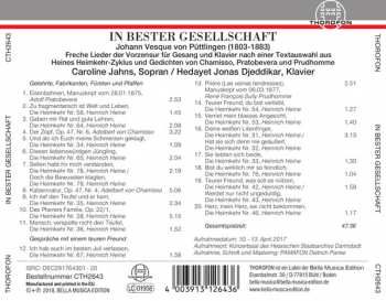 CD Johann Vesque von Püttlingen: In Bester Gesellschaft 181705