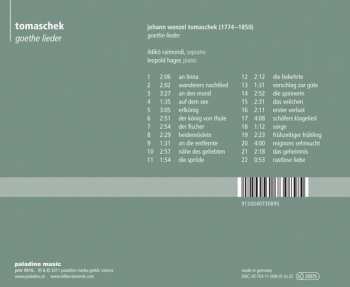 CD Johann Wenzel Tomaschek: Goethe Lieder 340740