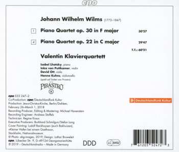 CD Johann Wilhelm Wilms: Two Piano Quartets 176516