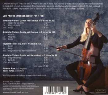 CD Johanna Rose: 3 Sonatas For Viola Da Gamba 291000