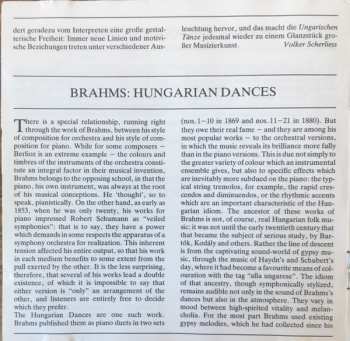 CD Johannes Brahms: 21 Ungarische Tänze - Hungarian Dances - Danses Hongroises 417986