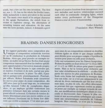 CD Johannes Brahms: 21 Ungarische Tänze - Hungarian Dances - Danses Hongroises 417986