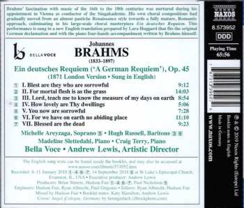 CD Johannes Brahms: A German Requiem (1871 London Version) 294433