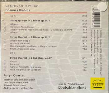 2CD Johannes Brahms: Complete String Quartets 538124