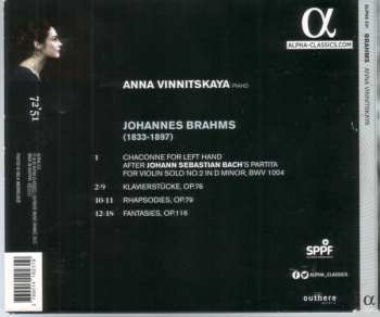 CD Johannes Brahms: Bach-Brahms 112191