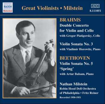 Album Johannes Brahms: Beethoven Brahms Nathan Milstein (1904-1992)
