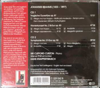 2CD Johannes Brahms: Brahms / Curzon - Knappertsbusch 188548
