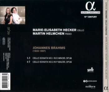 CD Johannes Brahms: Cello Sonatas 332604