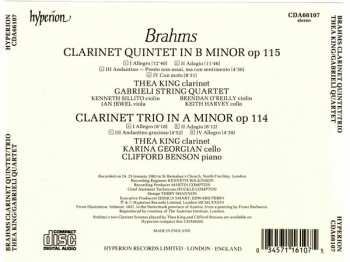 CD Johannes Brahms: Clarinet Quintet / Clarinet Trio 337486