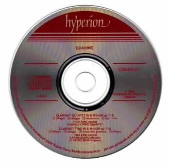 CD Johannes Brahms: Clarinet Quintet / Clarinet Trio 337486