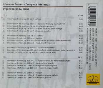 2CD Johannes Brahms: Complete Intermezzi 115429