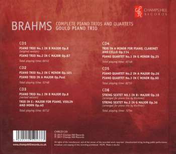 6CD Johannes Brahms: Complete Piano Trios And Quartets 92314