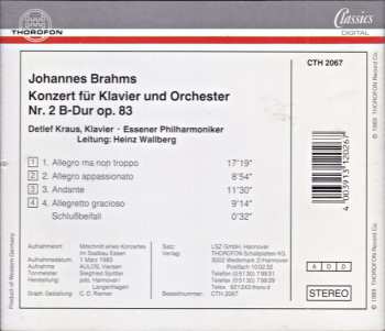 CD Johannes Brahms: Klavierkonzert N°2 (B-Dur Op.83) 529036