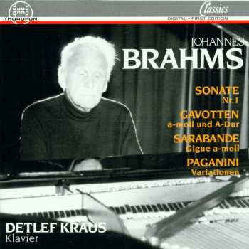 Album Johannes Brahms: Sonate Nr.1 - Gavotten - Sarabande - Paganini Variationen