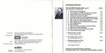 CD Johannes Brahms: Die Schöne Magelone - Nachtwandler Op. 86,3 - Von Ewiger Liebe Op. 43,1 - Waldeseinsamkeit Op. 85,6 (Cologne, 1952/1954) 180675