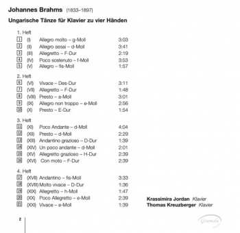 CD Johannes Brahms: Die Ungarischen Tänze [Hungarian Dances] 290648