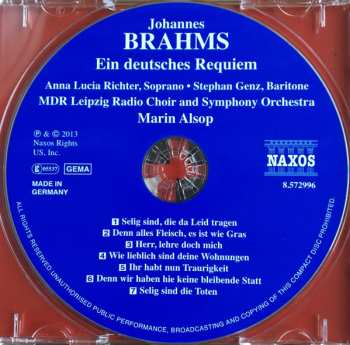 CD Johannes Brahms: Ein Deutsches Requiem 259149