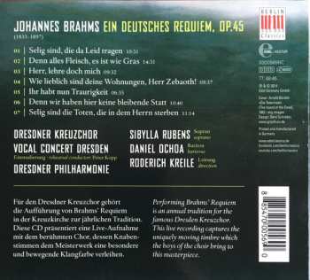 CD Johannes Brahms: Ein Deutsches Requiem DIGI 191754