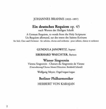 CD Johannes Brahms: Ein Deutsches Requiem 45085