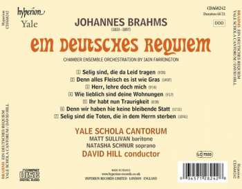 CD Johannes Brahms: Ein Deutsches Requiem (Chamber Ensemble Orchestration) 301332