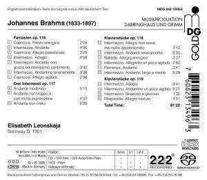 SACD Johannes Brahms: Piano Music Opus 116 - 119 508067
