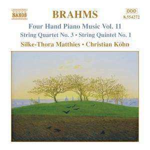 Album Johannes Brahms: Four Hand Piano Music Vol. 11 - String Quartet No. 3, String Quintet No. 1