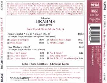 CD Johannes Brahms: Four Hand Piano Music Vol. 14 157372