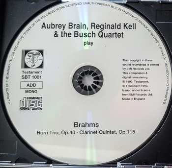 CD Johannes Brahms: Horn Trio Op.40 & Clarinet Quintet Op.115 327884