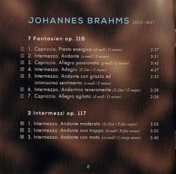 CD Johannes Brahms: Klavierstücke Op. 116–119 440418