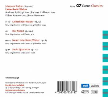 CD Johannes Brahms: Liebeslieder-Walzer 286757
