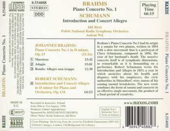 CD Johannes Brahms: Piano Concerto No. 1 / Introduction And Concert Allegro 272457