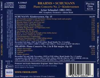 CD Johannes Brahms: Piano Concerto No. 2 / Kinderszenen 347866