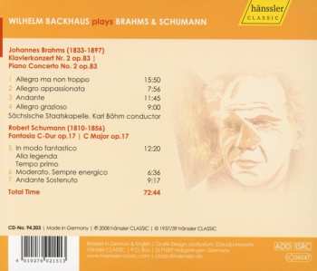 CD Johannes Brahms: Piano Concerto No. 2 Op. 83 / Fantasia C Major Op. 17 189567