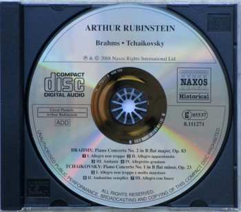 CD Johannes Brahms: Brahms: Piano Concerto No. 2 • Tchaikovsky: Piano Concerto No. 1 298106