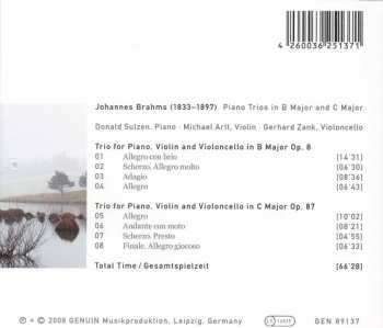 CD Johannes Brahms: Piano Trios in B Major And C Major 284727