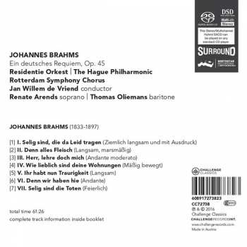 SACD Johannes Brahms: Ein deutsches Requiem, Op. 45 421769