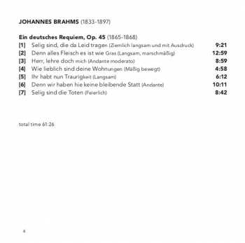 SACD Johannes Brahms: Ein deutsches Requiem, Op. 45 421769