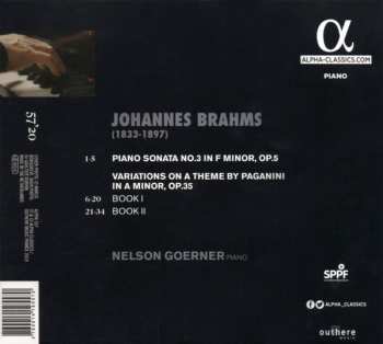 CD Johannes Brahms: Sonata Op.5 - Variations On A Theme By Paganini 340670