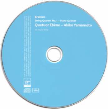 CD Johannes Brahms: String Quartet No. 1 / Piano Quintet 46824