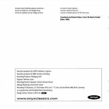 CD Johannes Brahms: String Quartet No.3 Op.67 • Lieder / String Quartet No.2 Op.10